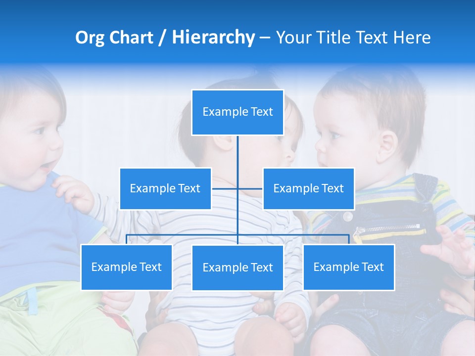 Babies Communication Sofa PowerPoint Template