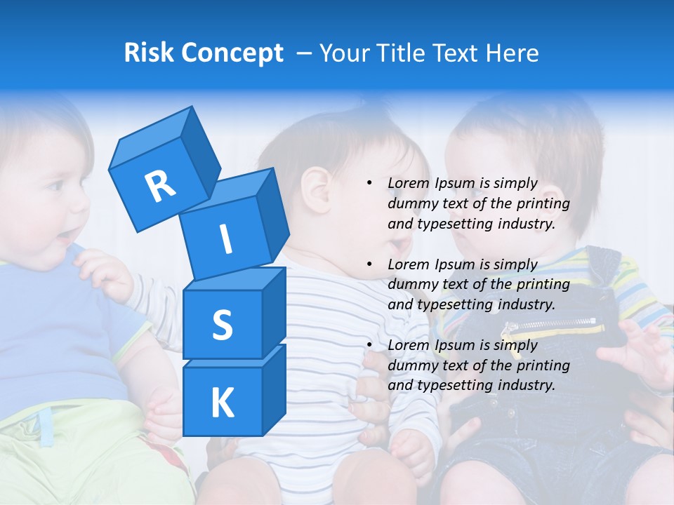 Babies Communication Sofa PowerPoint Template