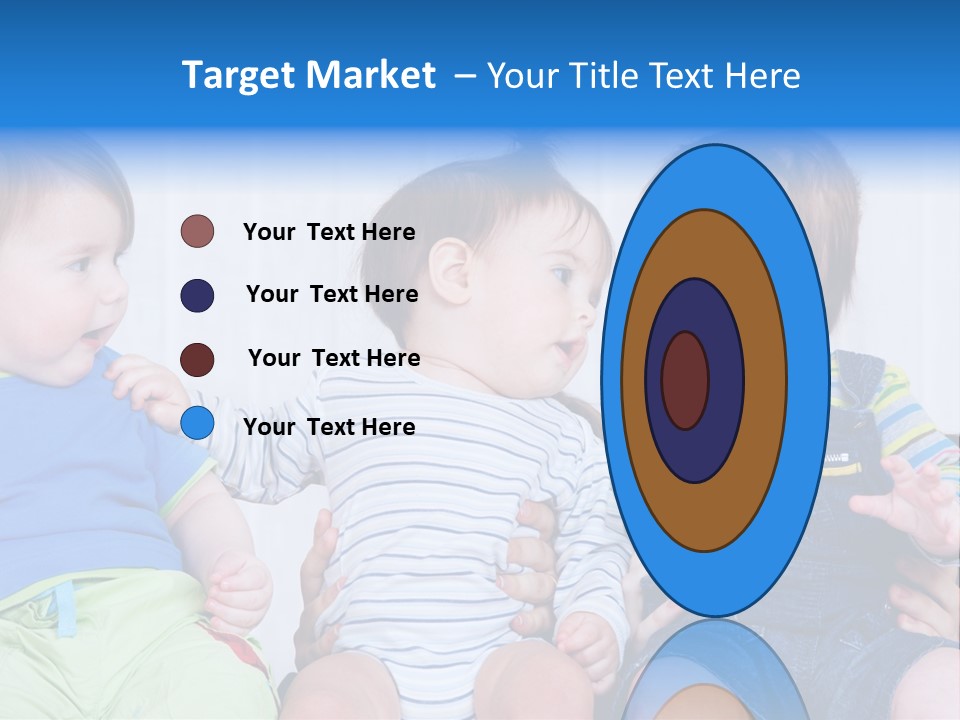 Babies Communication Sofa PowerPoint Template