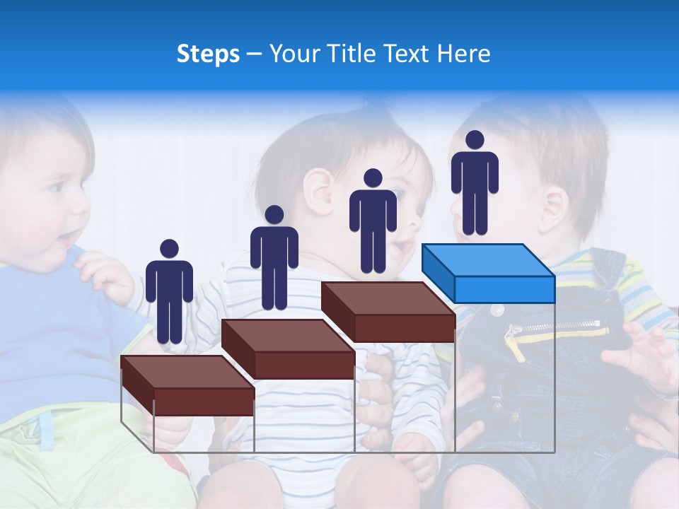 Babies Communication Sofa PowerPoint Template