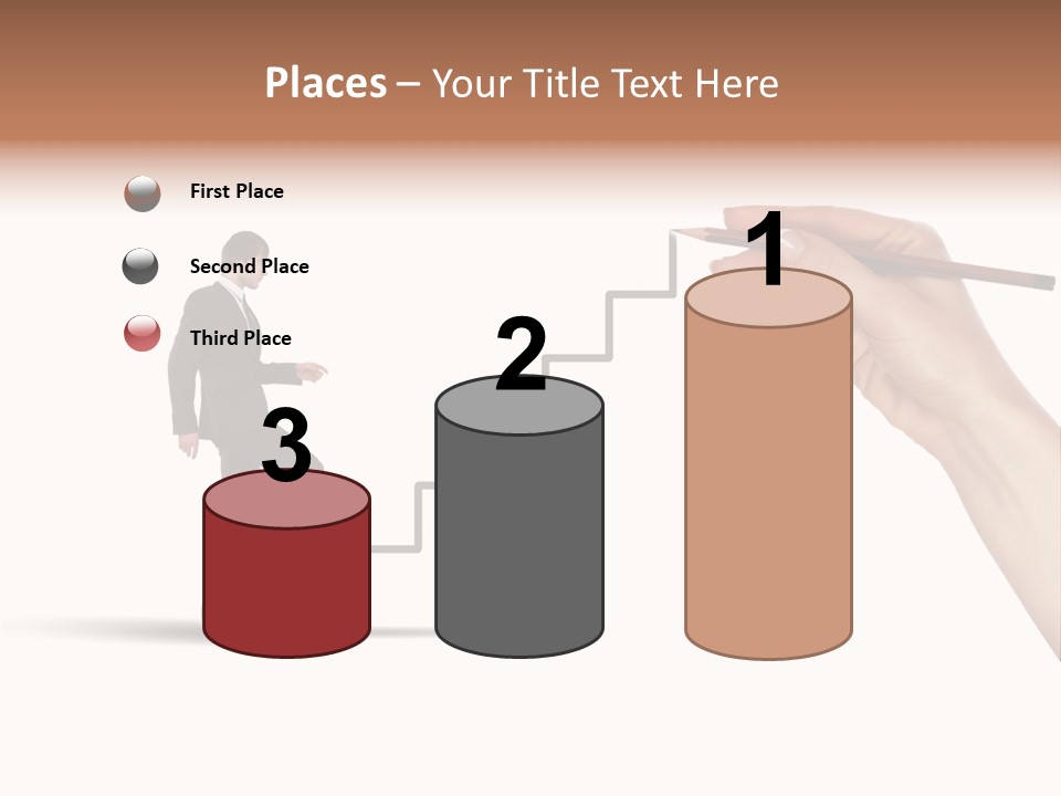 Professional Climb Stairs PowerPoint Template