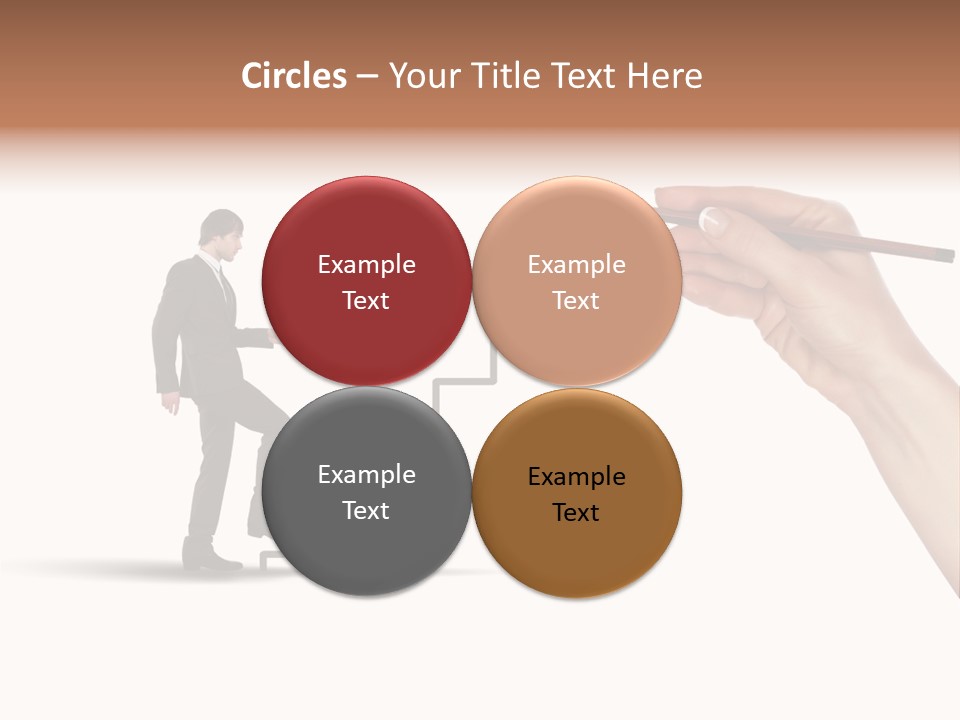 Professional Climb Stairs PowerPoint Template