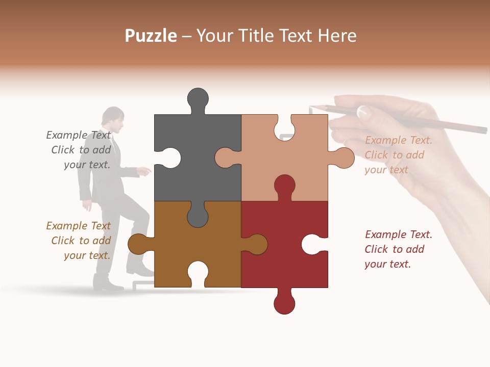 Professional Climb Stairs PowerPoint Template