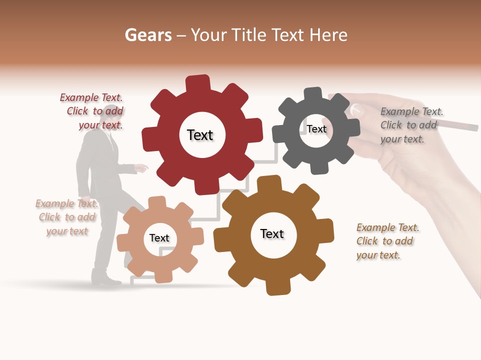 Professional Climb Stairs PowerPoint Template