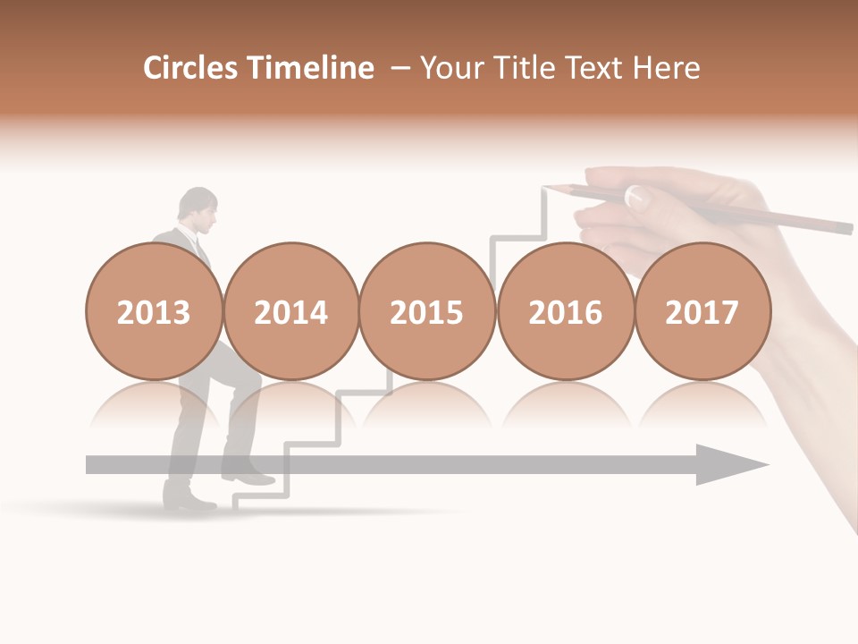 Professional Climb Stairs PowerPoint Template