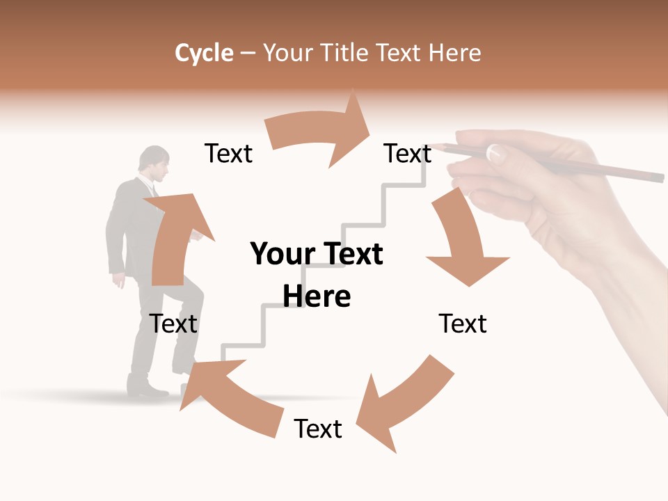 Professional Climb Stairs PowerPoint Template