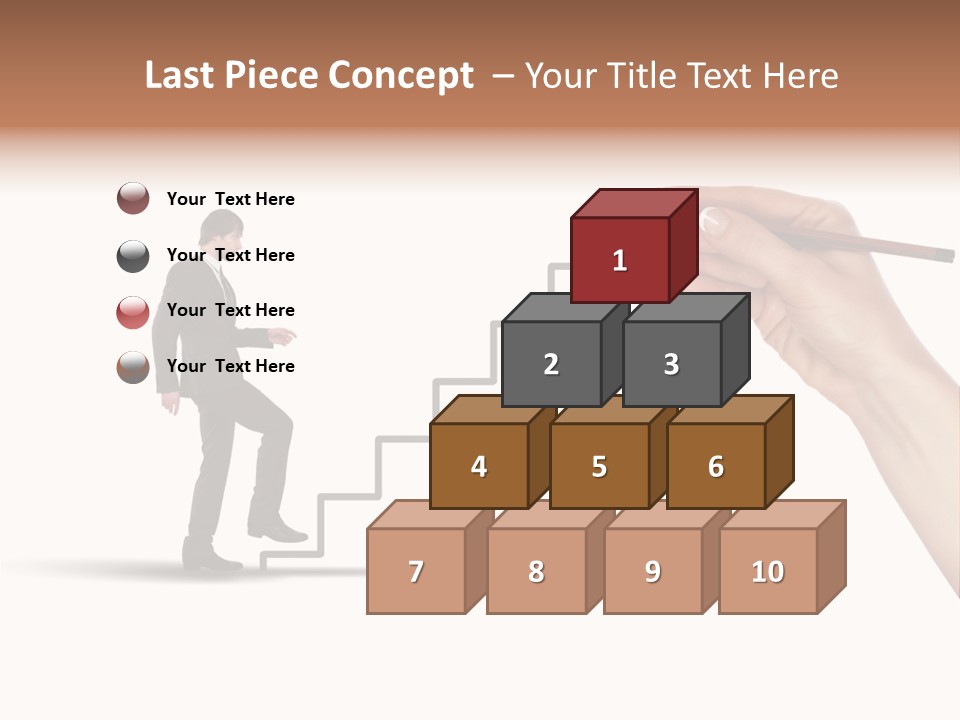 Professional Climb Stairs PowerPoint Template