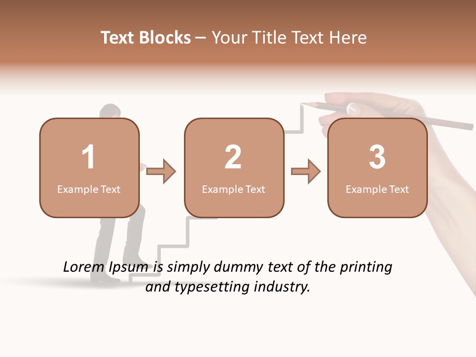 Professional Climb Stairs PowerPoint Template