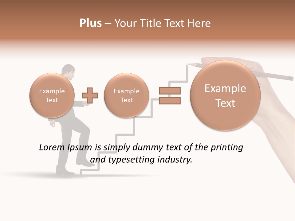 Professional Climb Stairs PowerPoint Template
