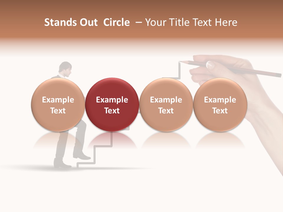 Professional Climb Stairs PowerPoint Template