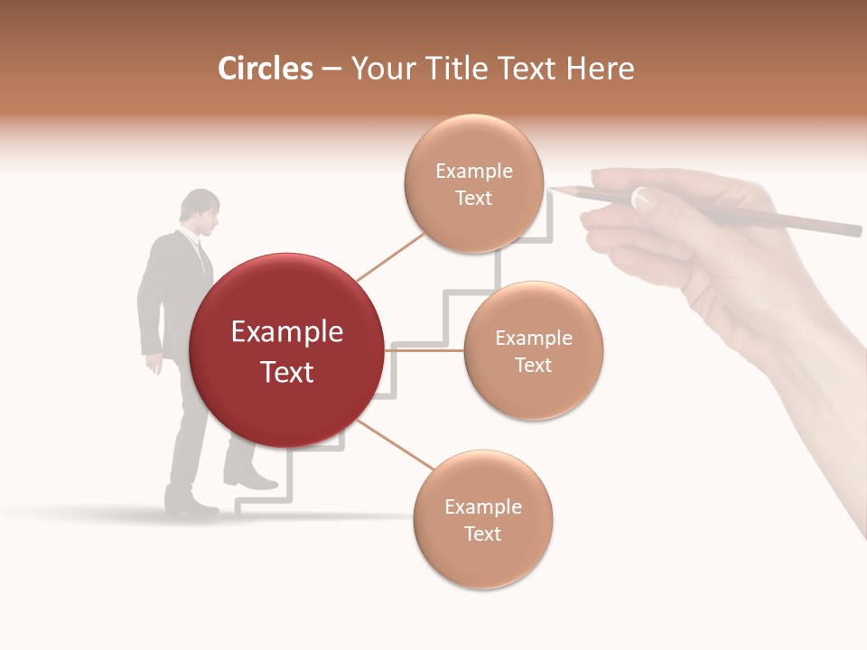 Professional Climb Stairs PowerPoint Template