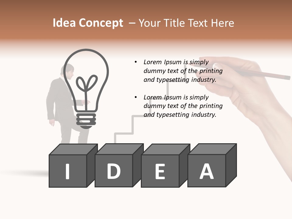 Professional Climb Stairs PowerPoint Template