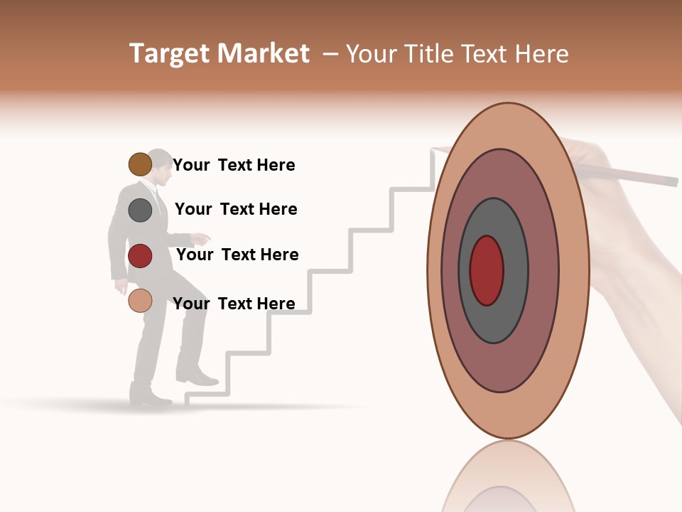 Professional Climb Stairs PowerPoint Template