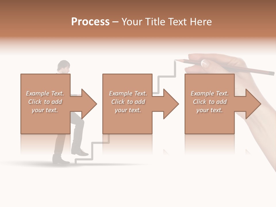 Professional Climb Stairs PowerPoint Template
