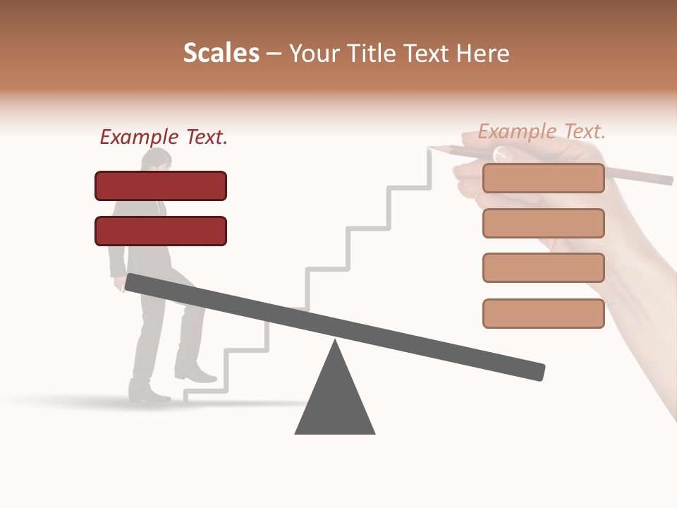 Professional Climb Stairs PowerPoint Template