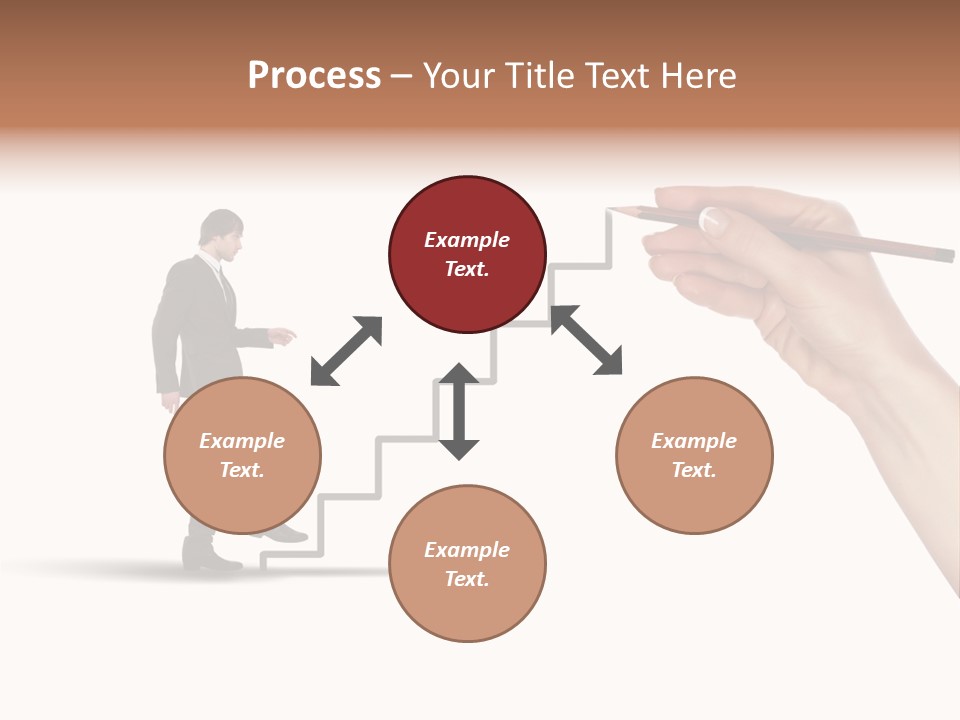Professional Climb Stairs PowerPoint Template