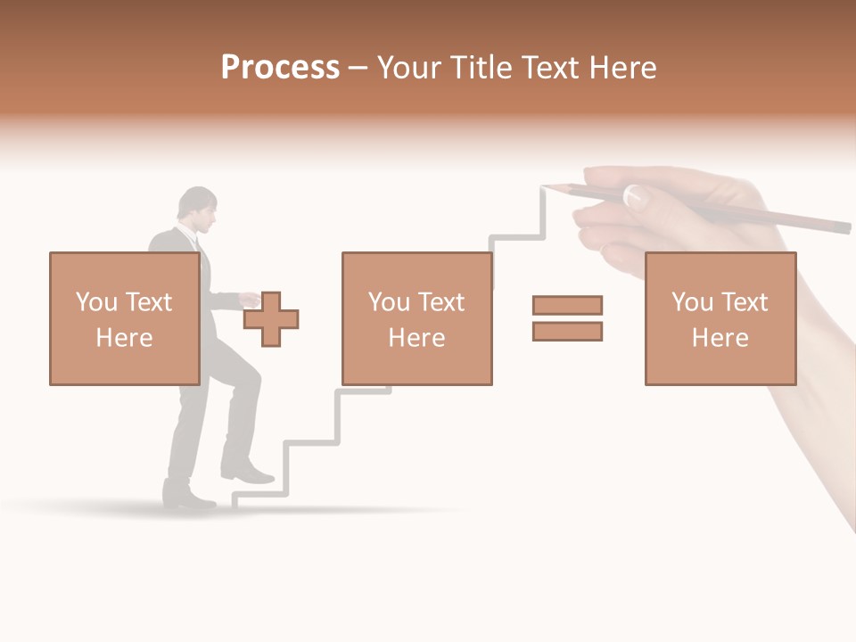 Professional Climb Stairs PowerPoint Template