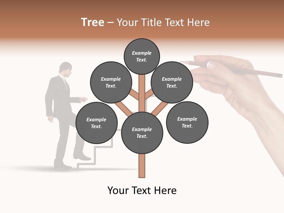 Professional Climb Stairs PowerPoint Template