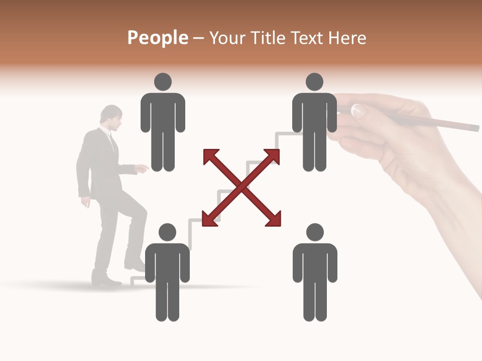 Professional Climb Stairs PowerPoint Template