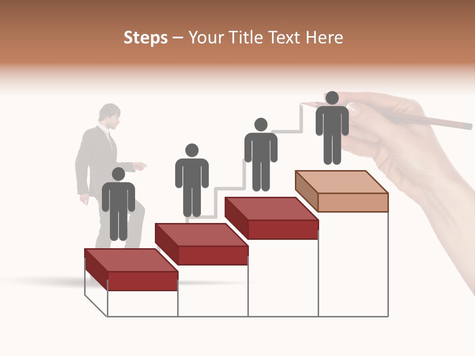 Professional Climb Stairs PowerPoint Template