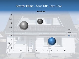 Landscape Gardening Window Blue PowerPoint Template