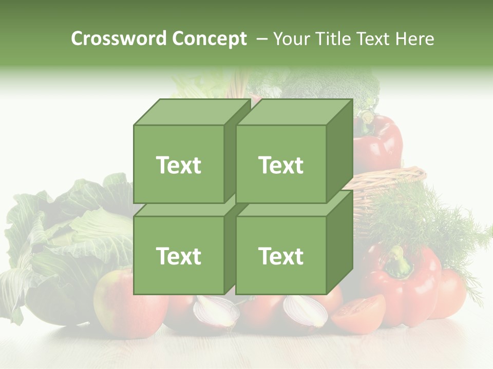 Food Zucchini Supper PowerPoint Template