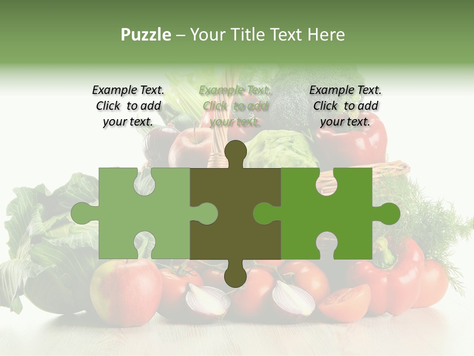 Food Zucchini Supper PowerPoint Template