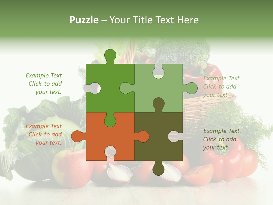 Food Zucchini Supper PowerPoint Template