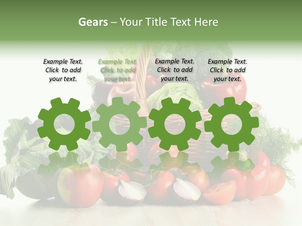 Food Zucchini Supper PowerPoint Template