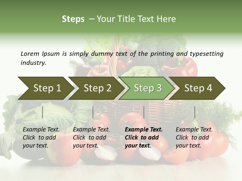 Food Zucchini Supper PowerPoint Template