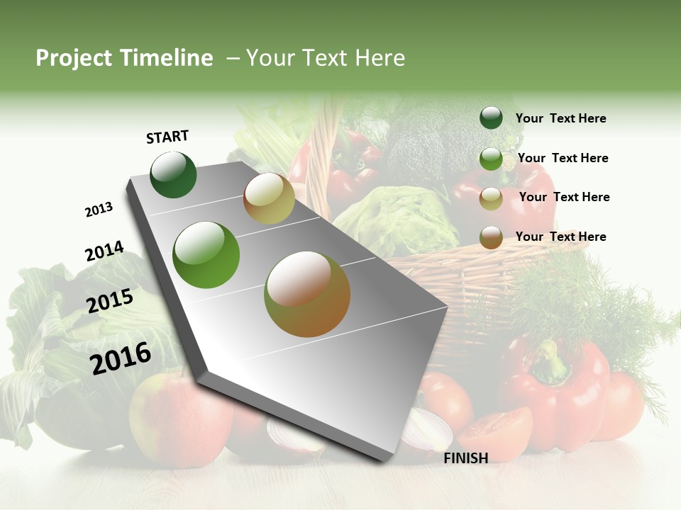 Food Zucchini Supper PowerPoint Template