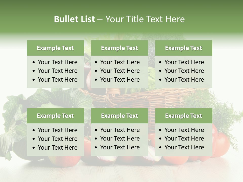 Food Zucchini Supper PowerPoint Template