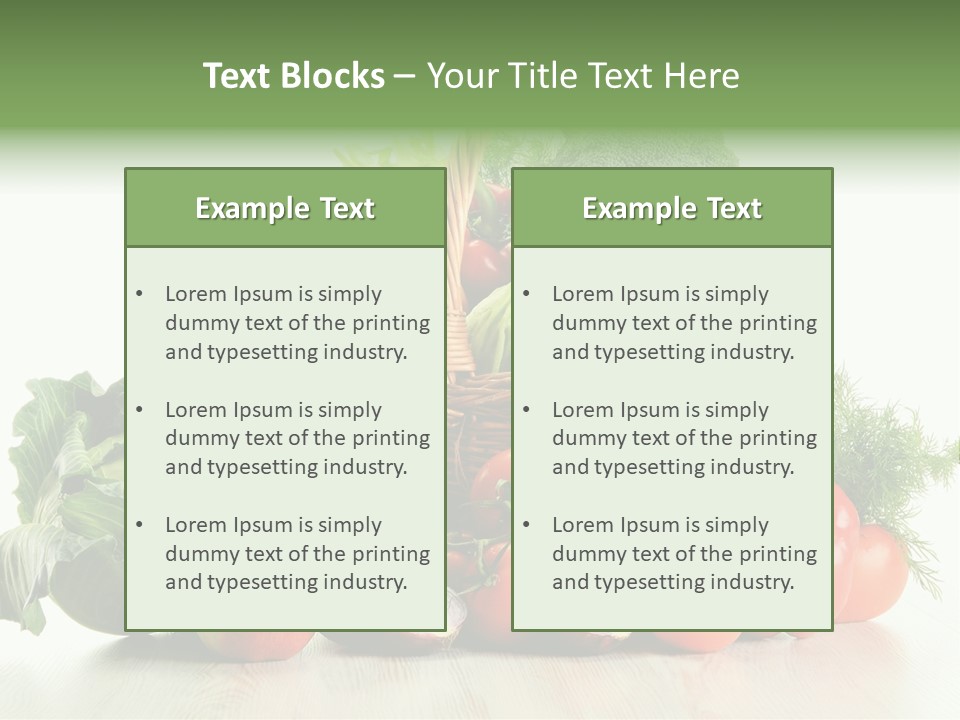 Food Zucchini Supper PowerPoint Template