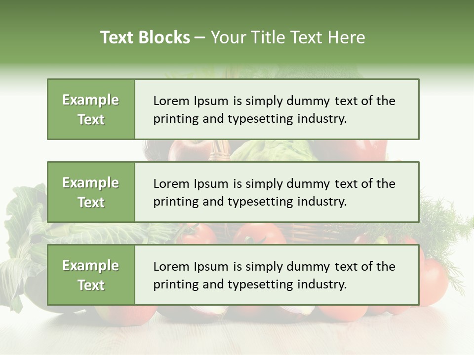 Food Zucchini Supper PowerPoint Template