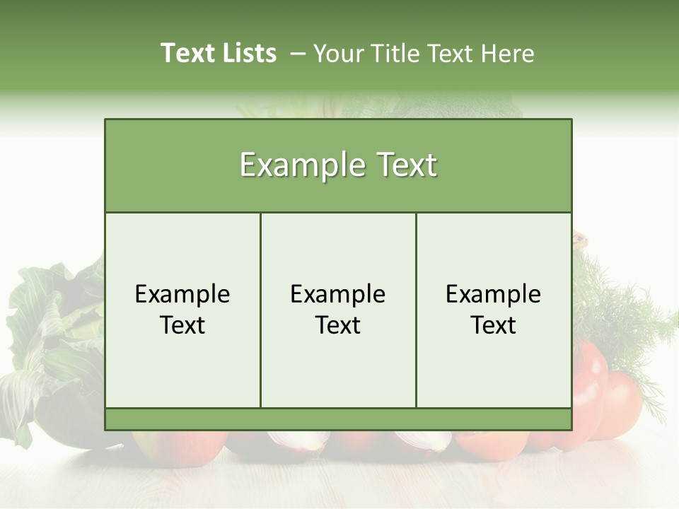 Food Zucchini Supper PowerPoint Template