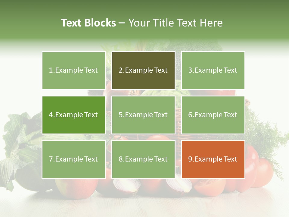 Food Zucchini Supper PowerPoint Template