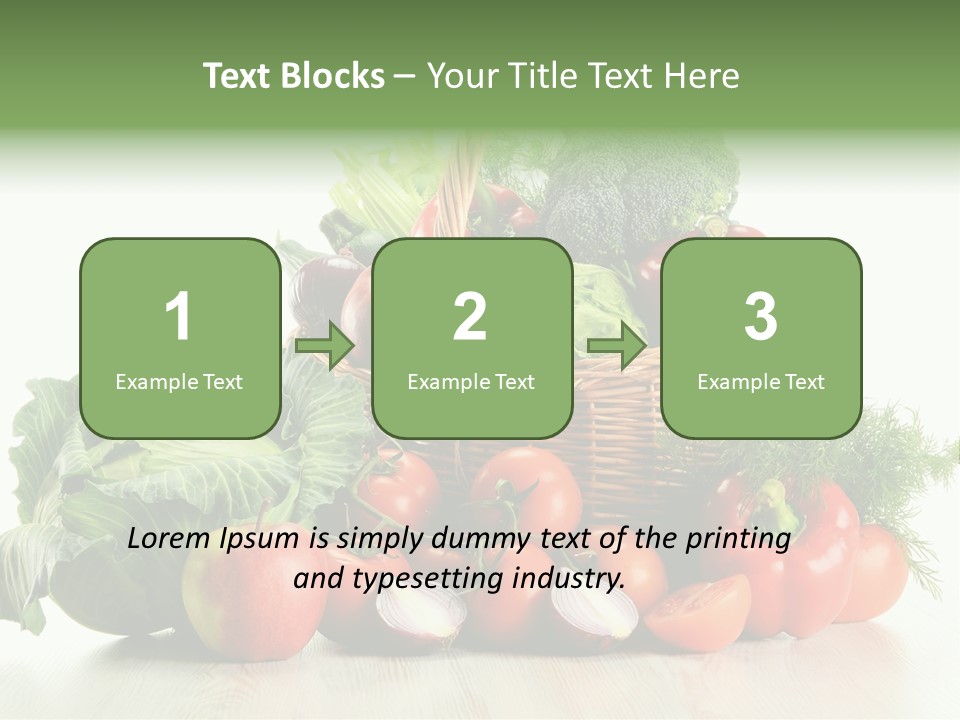 Food Zucchini Supper PowerPoint Template