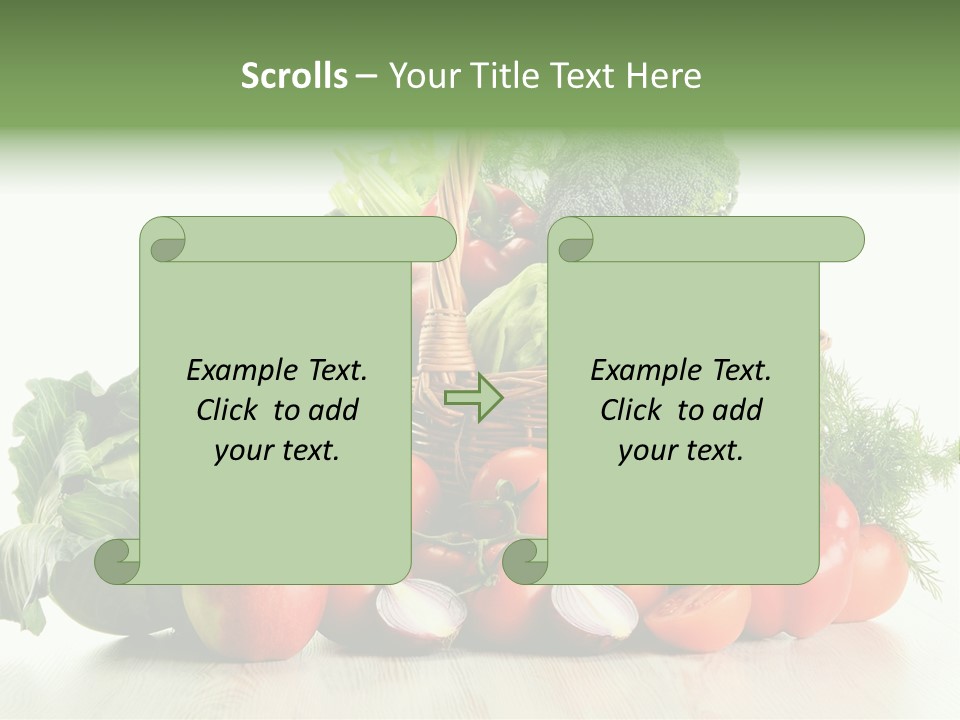 Food Zucchini Supper PowerPoint Template