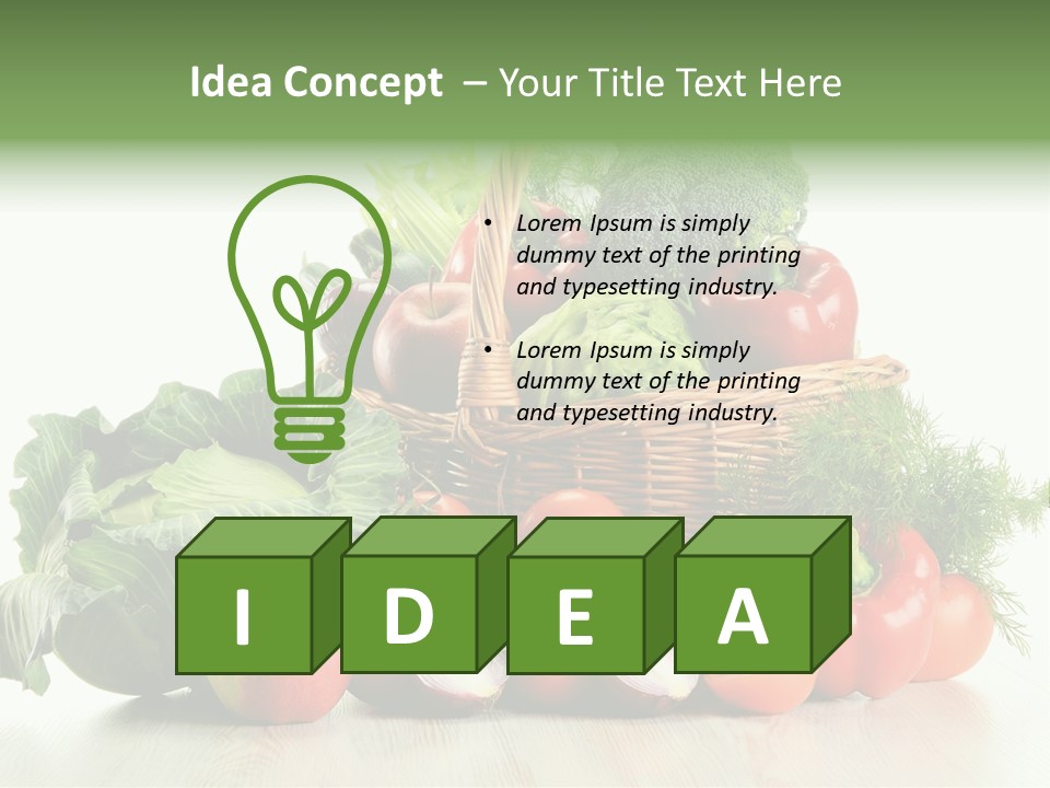 Food Zucchini Supper PowerPoint Template