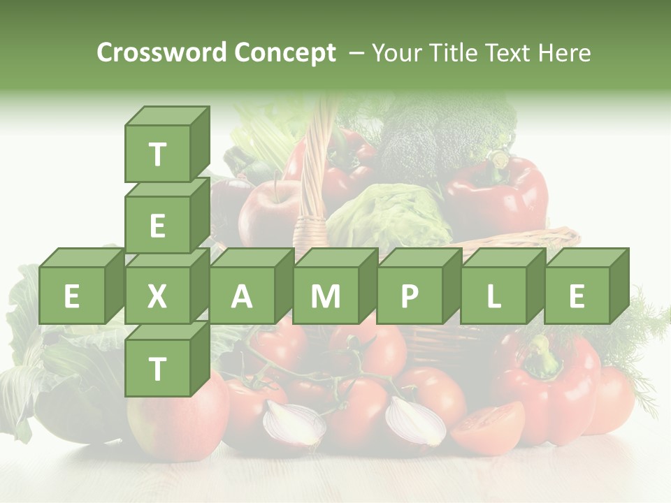 Food Zucchini Supper PowerPoint Template