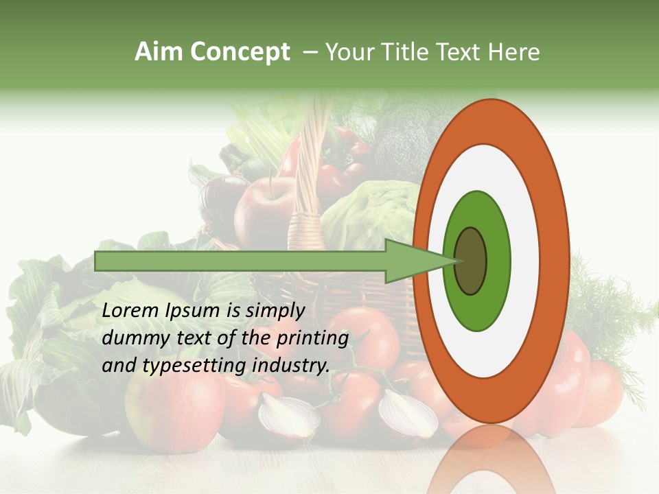 Food Zucchini Supper PowerPoint Template