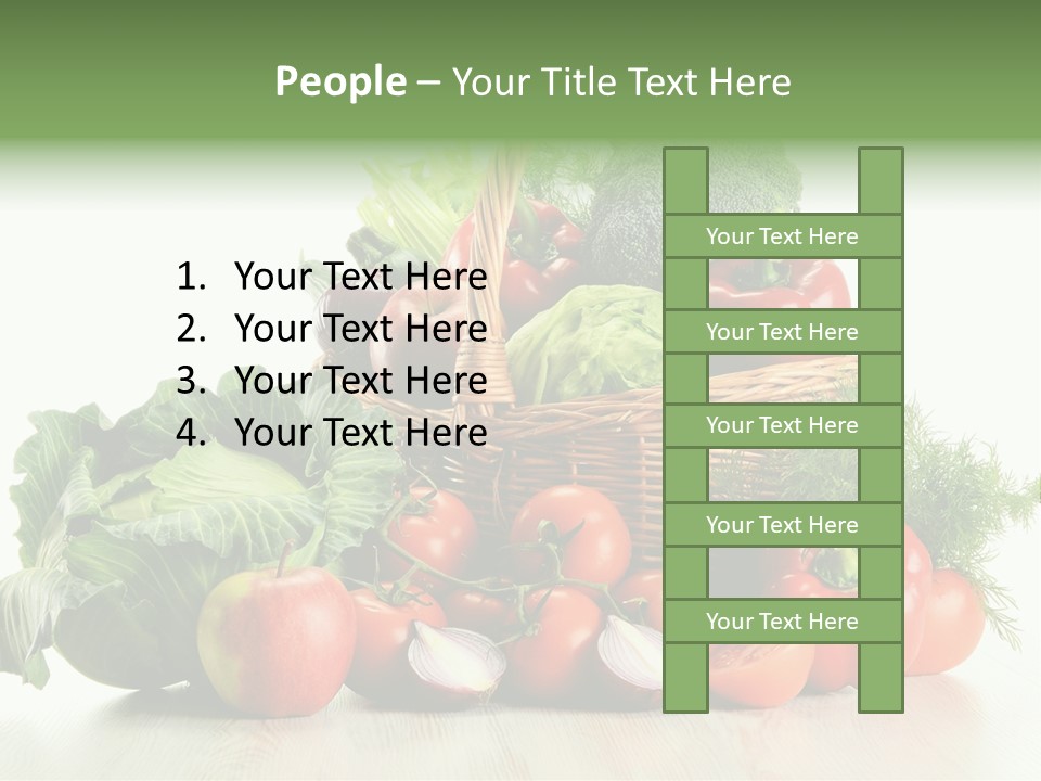 Food Zucchini Supper PowerPoint Template