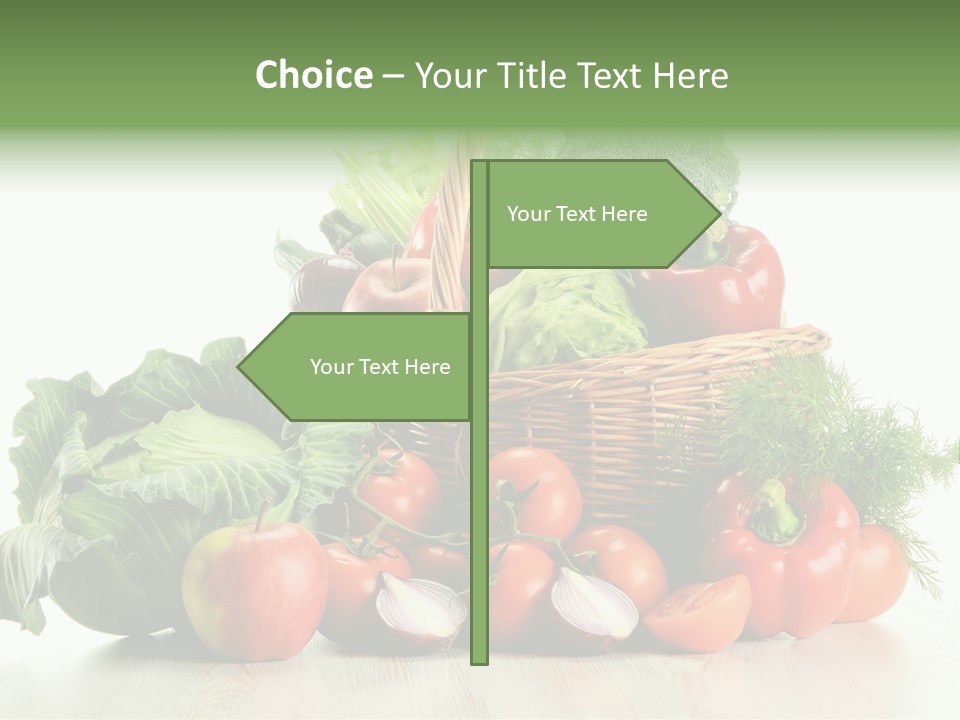 Food Zucchini Supper PowerPoint Template