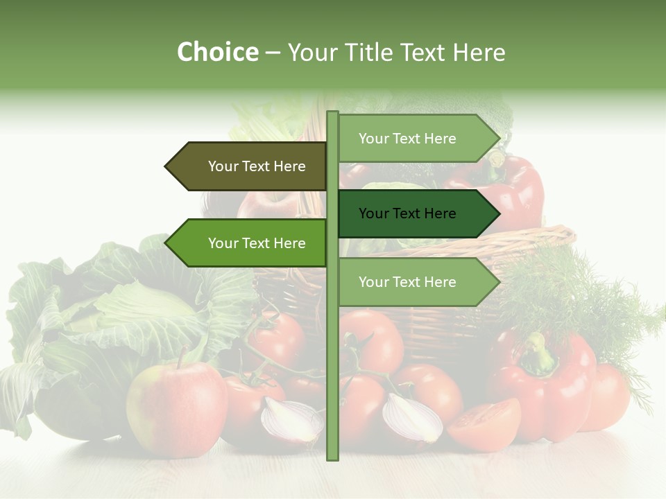 Food Zucchini Supper PowerPoint Template