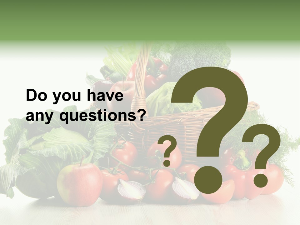 Food Zucchini Supper PowerPoint Template