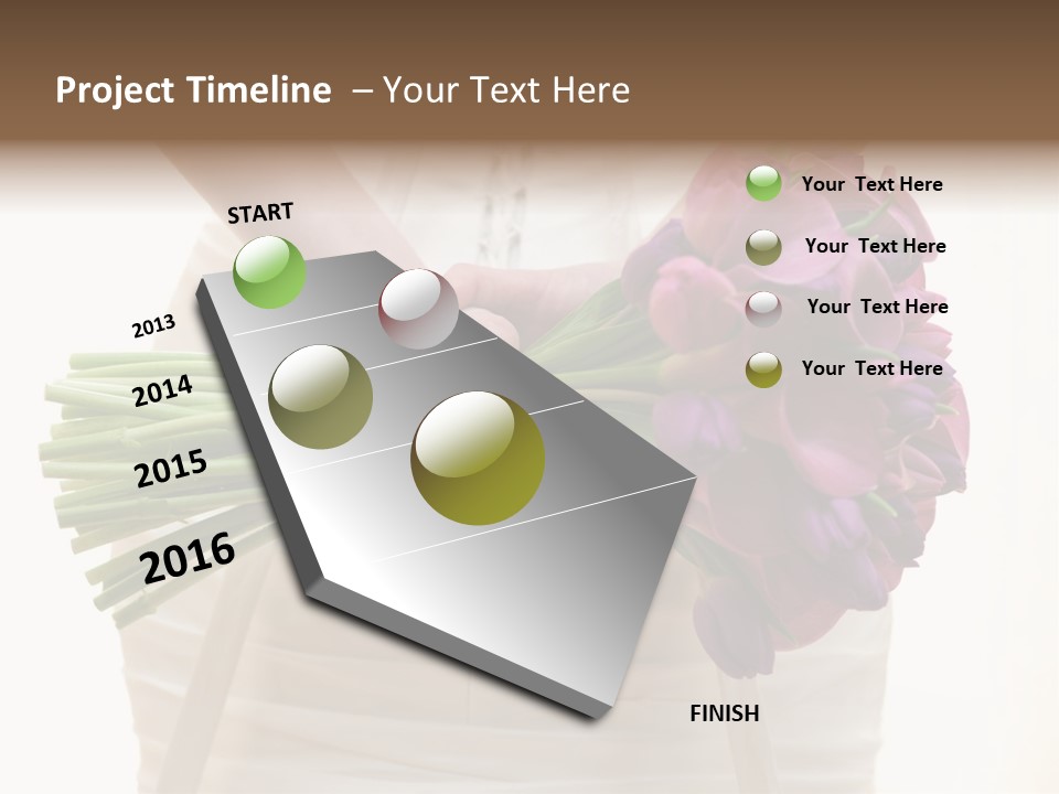 Light Ceremony Flower PowerPoint Template