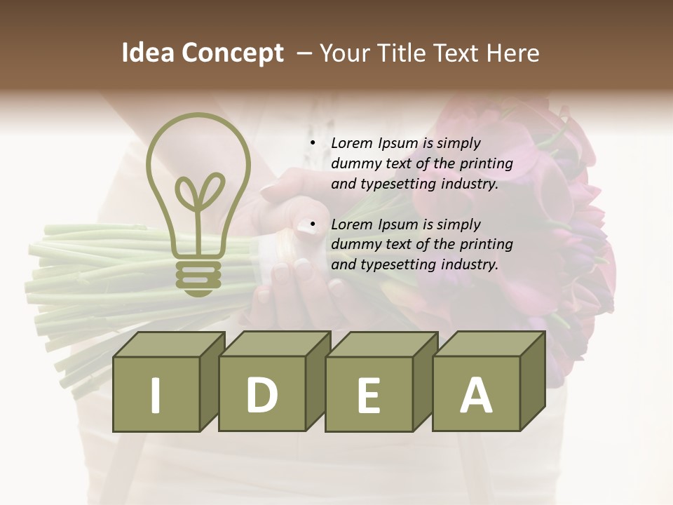 Light Ceremony Flower PowerPoint Template