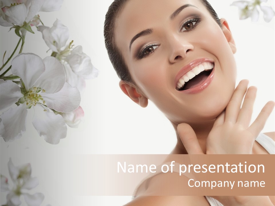 Joy Cosmetics Female PowerPoint Template