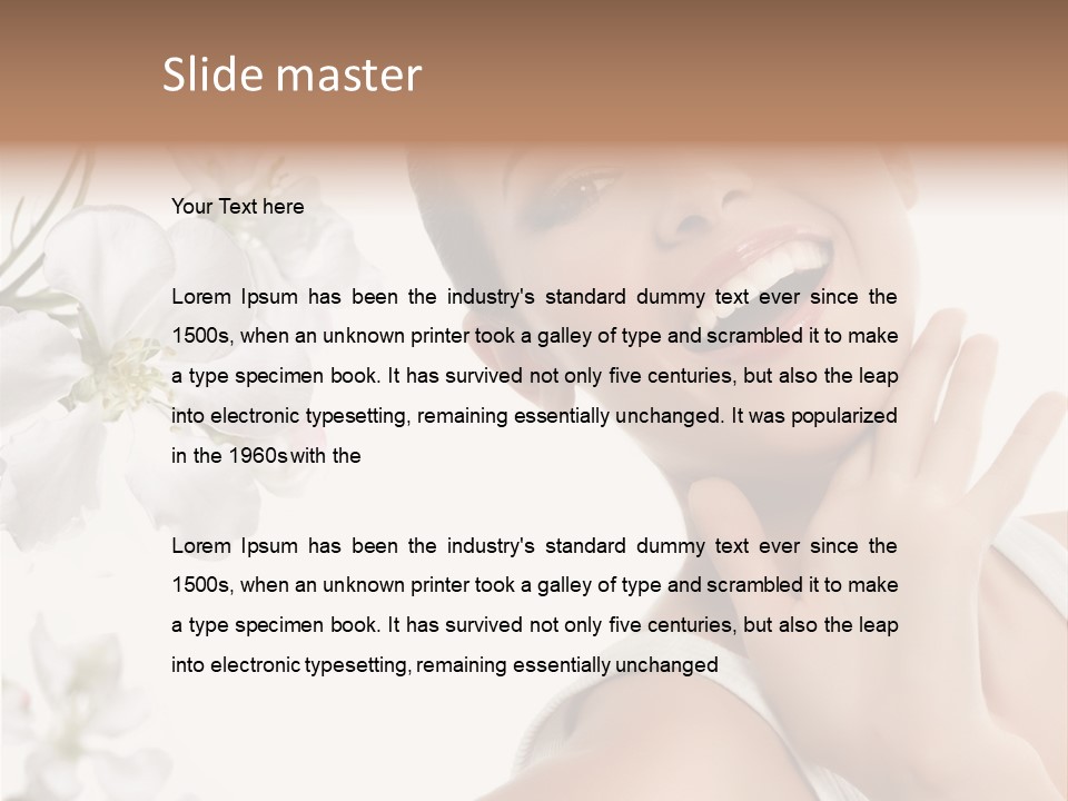 Joy Cosmetics Female PowerPoint Template