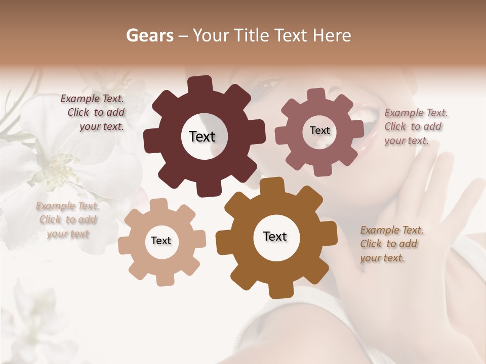 Joy Cosmetics Female PowerPoint Template